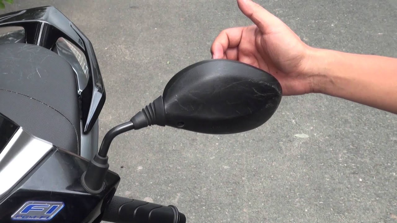 cách lắp gương xe máy 
