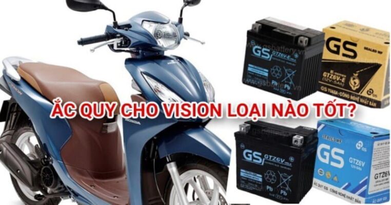 Thay ắc quy xe máy vision