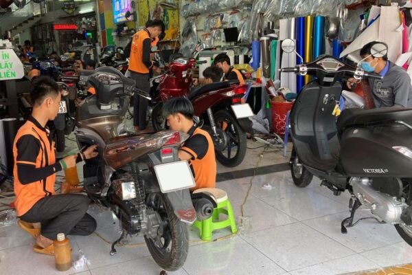 Sơn xe máy quận 6