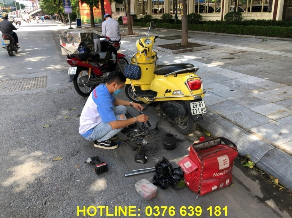 cứu hộ xe máy đường Nguyễn Chí Thanh 