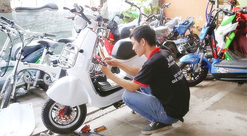 Sửa xe đạp điện Quận Bình Tân   Giá rẻ  Sửa tại nhà uy tín