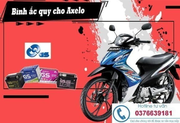 thay bình ắc quy xe axelo