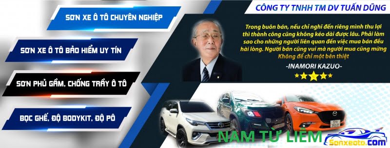 sơn xe ô tô quận nam từ liêm