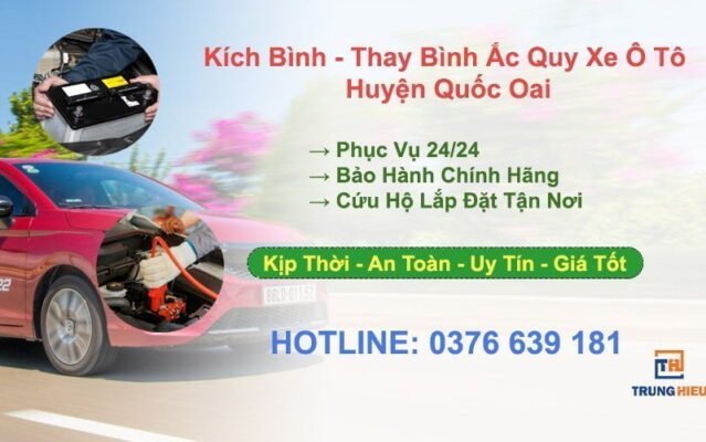 Kích Bình Ắc Quy Xe Ô Tô Huyện Quốc Oai