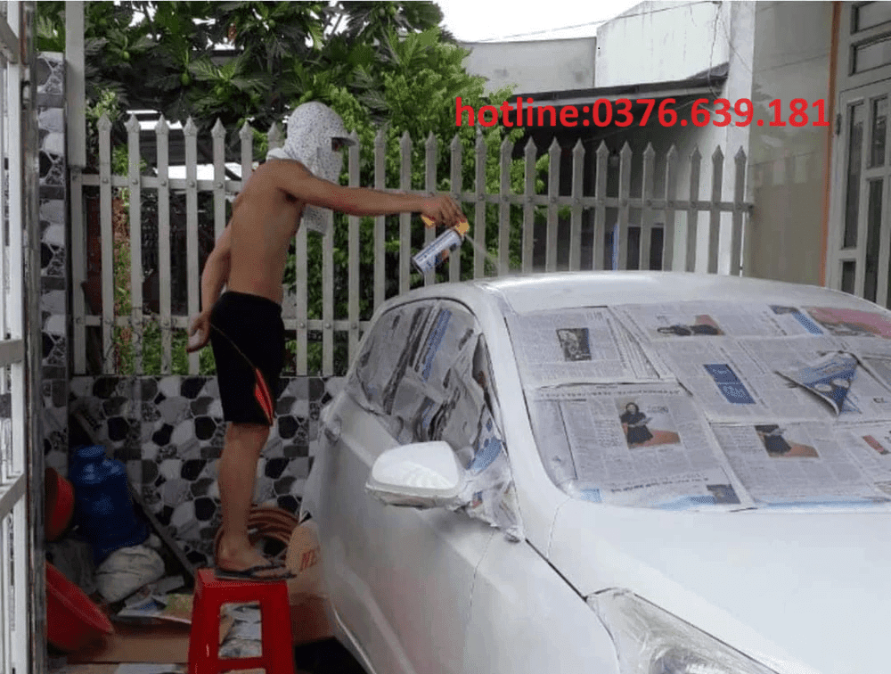 sơn xe ô tô quận hoàng mai