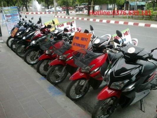 thuê xe máy quận tây hồ