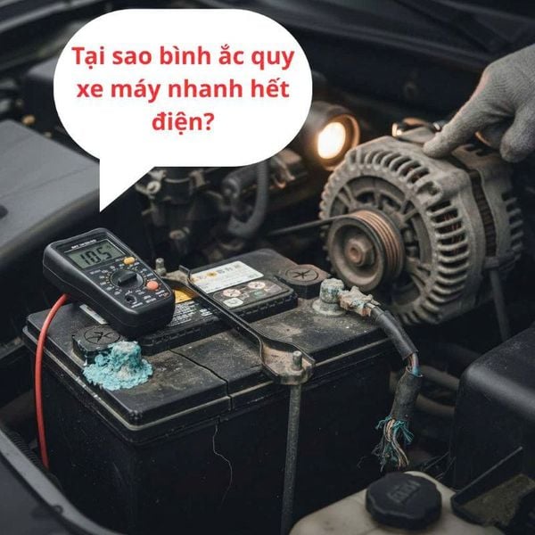 tại sao Ắc Quy Xe Máy Nhanh Hết Điện