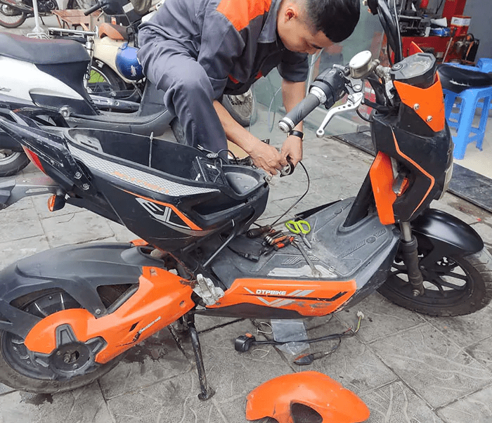 dịch vụ sửa xe đạp điện quận cầu giấy lưu động