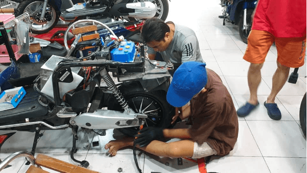 sửa xe đạp điện huyện long điền giá rẻ