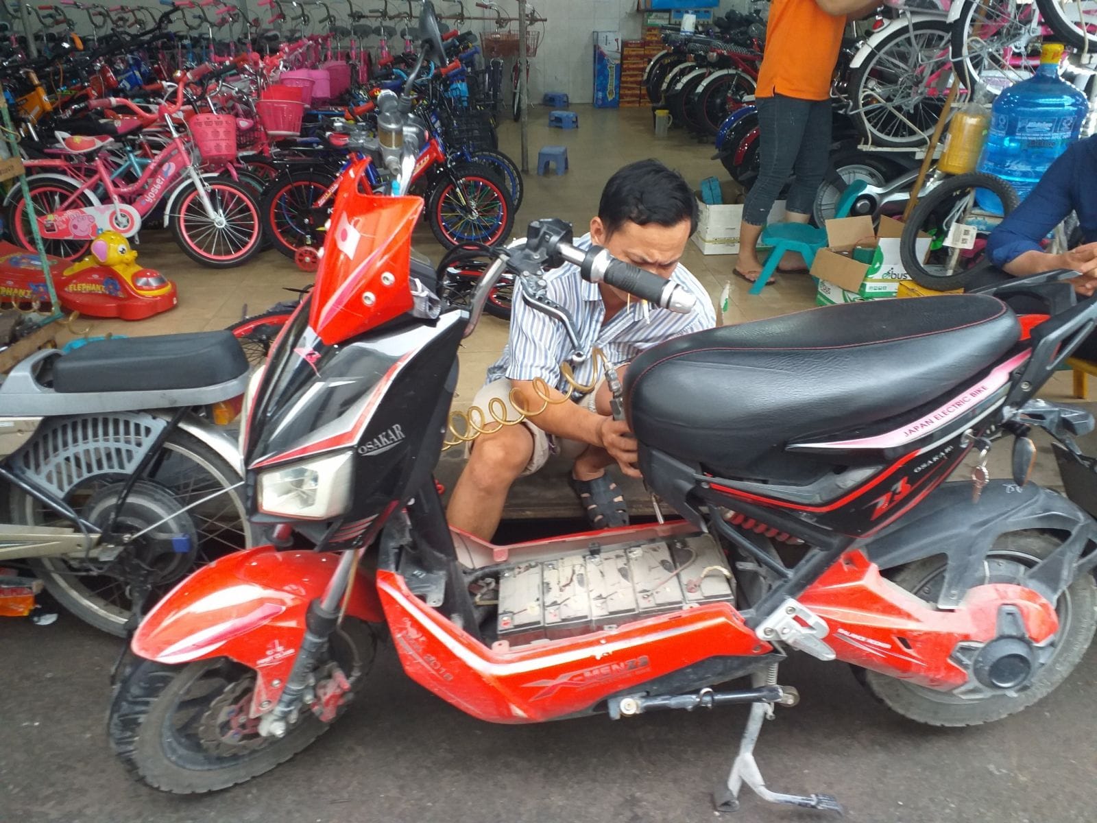 sửa xe đạp điện huyện châu đức tại nhà