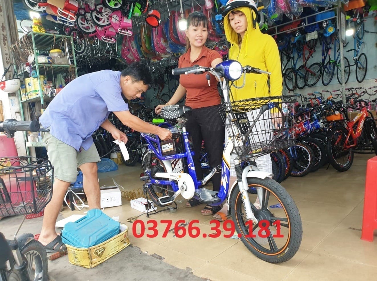 sửa xe đạp điện huyện long điền