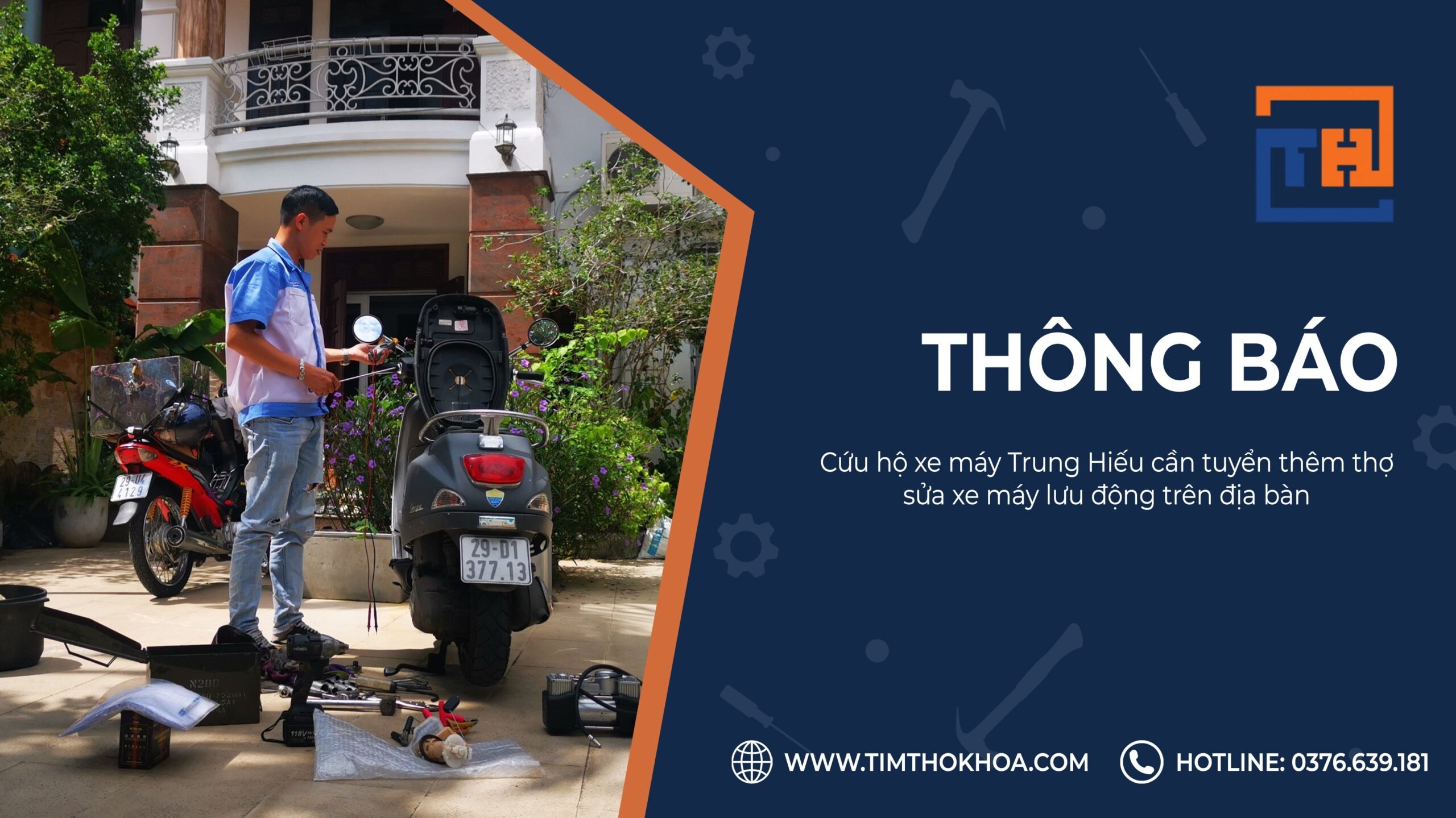 tuyển thợ sửa xe máy