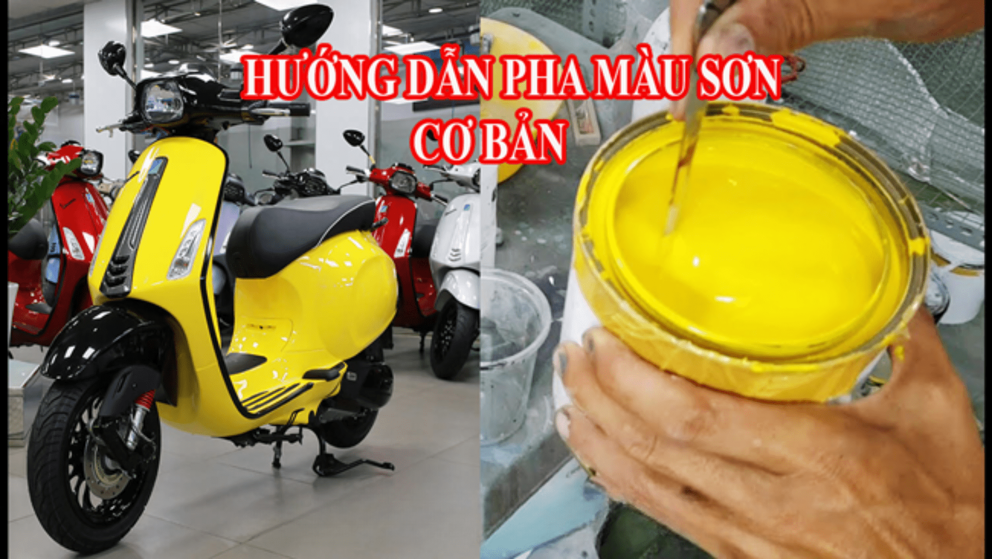 Hướng Dẫn Cách Pha Sơn Xe Máy đúng cách