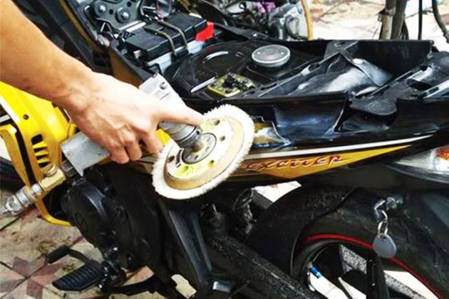 hướng dẫn Đánh Bóng Xe Máy tại nhà